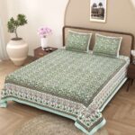Premium printed bedsheet for women’s bedroom, combining comfort and style for Indian homes.