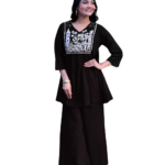 Graceful Women's Embroidered Cotton Kurta with Pants ? Size (XL)